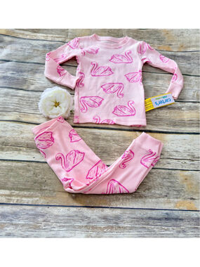 NWT PINK SWAN PJS-18 MONTHS
